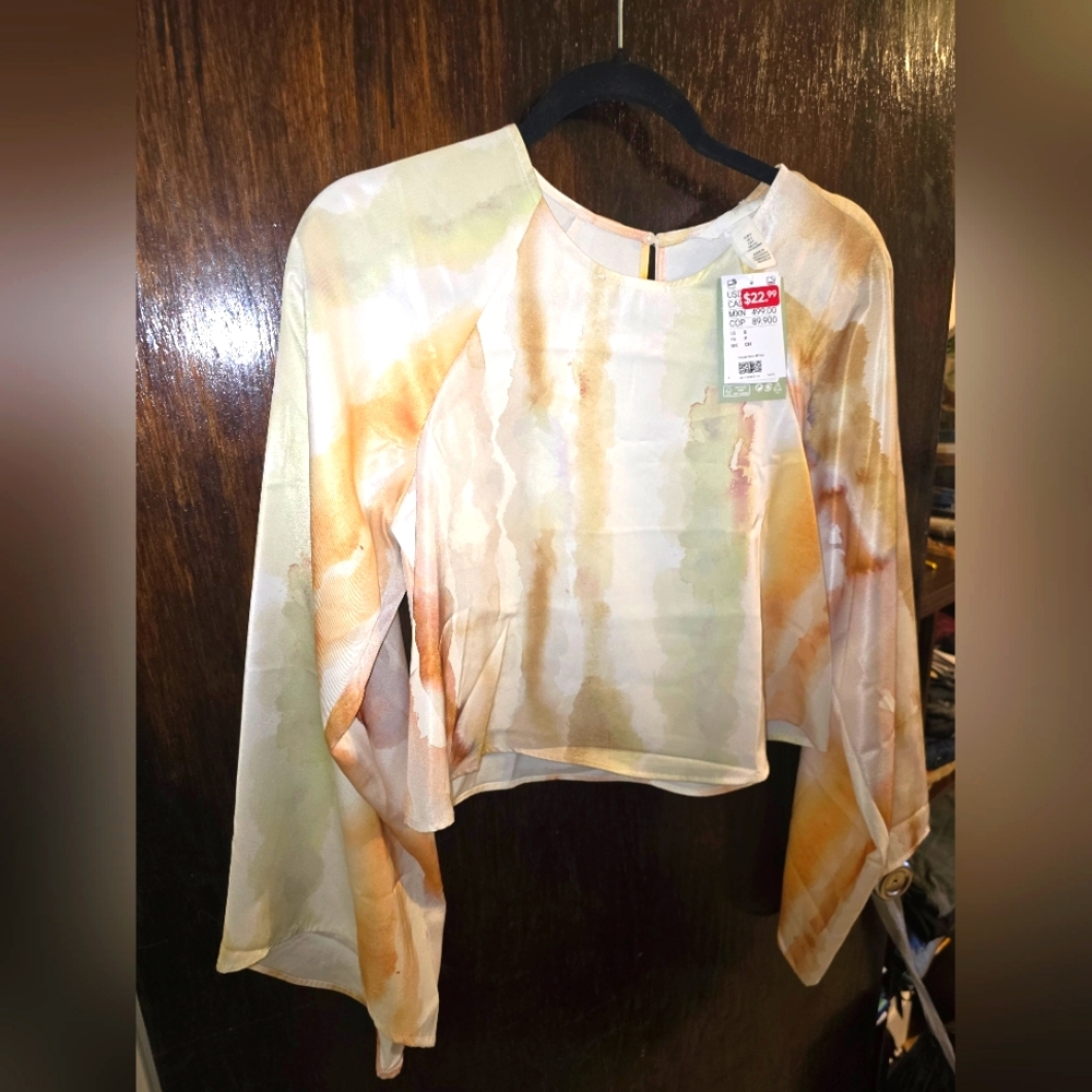 Women's Long Sleeve Blouse - NEW - H&M - Small